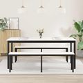 vidaXL Jedálenský stôl Biela 180 x 90 x 75 cm Masívne borovicové drevo