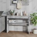 vidaXL Konzolový stolík sivý dub sonoma 102x30x80 cm spracované drevo