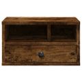 vidaXL Stojan na tlačiareň dymový dub 40x32x22,5 cm kompozitné drevo