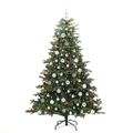 vidaXL Umelý vianočný stromček Zelená 180 cm PVC, kov a plast