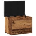vidaXL Úložná lavica Old Wood 62x42x45 cm Konštrukčné drevo