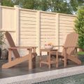 vidaXL Záhradná stolička Adirondack so stolíkom HDPE hnedá