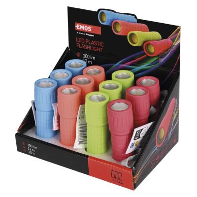 COB LED ručné svietidlo P4706, 100 lm, 3× AAA, 12 ks, display box