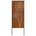 vidaXL Záhradná clona na súkromie Rezací Hrdzavý 50 x 140 cm