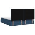 vidaXL Polohovací postel s matrací Modrá 200 x 200 cm Látka
