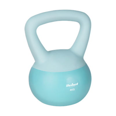 Kettlebell Soft Vinylový 4 kg REBEL ACTIVE RBA-2333-04