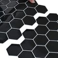 vidaXL Hexagónová dlažba 20 ks Čierna 30 x 30 cm Polyuretán a PET
