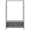 vidaXL Vešiak na oblečenie Sivá 100 x 44 x 160 cm Kompozitné drevo