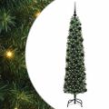 vidaXL Umelý vianočný stromček Zelená 180 cm PVC, oceľ a plast
