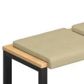 vidaXL Vankúš na lavičku 4 ks manšestr Šedá zelená Hĺbka 35 cm