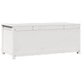 vidaXL Úložný box biely 110x50x45,5 cm masívna borovica