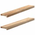 vidaXL Okenný parapet 2 ks 100x15x2 cm neošetrený dubový masív