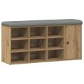 vidaXL Lavička na topánky Artisan Dub 102x32x50 cm Konštrukčné drevo