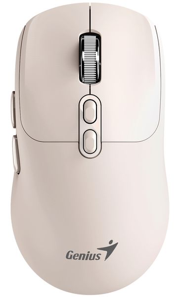 GENIUS NX-8080S BT Milk Tea/ duálne Bluetooth + 2,4GHz/ 1600 dpi/ bezdrôtová/ Copilot/ tichá/ 7tlačidlová/ béžová