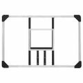 vidaXL Basketbalová doska priehľadná 90x60x2,5 cm polykarbonát