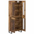 vidaXL Highboard 2 ks Staré drevo 69,5 x 34 x 180 cm Kompozitné drevo