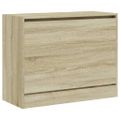 vidaXL Botník dub sonoma 80x34x63 cm spracované drevo
