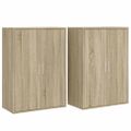vidaXL Komody 2 ks dub sonoma 60x31x84 cm kompozitné drevo
