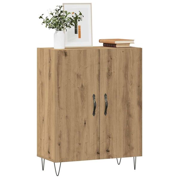vidaXL Komoda dub artisan 69,5x34x90 cm kompozitné drevo