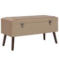 vidaXL Lavica s úložným priestorom 80 cm béžová zamat