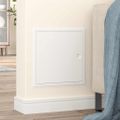 vidaXL Access Panel Biela 33 x 33 x 3 cm Oceľ