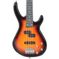 vidaXL Elektr. basgitara pre začiatočníka s taškou hnedočierna 4/4 46"