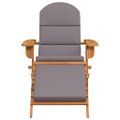 vidaXL Adirondack Záhradná stolička s podnožkou masívne akáciové drevo