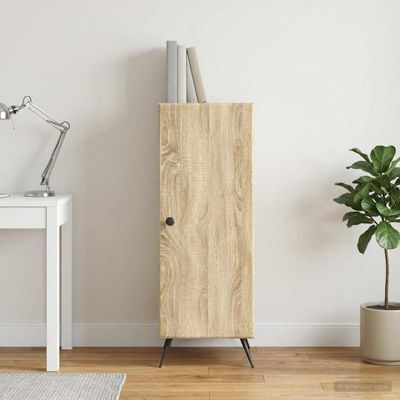 vidaXL Servírovacia skriňa Dub sonoma 33 x 34,5 x 90 cm
