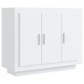 vidaXL Komoda lesklá biela 92x35x75 cm spracované drevo