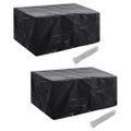 vidaXL Obaly na záhradný nábytok pre 6 osôb 2 ks 240x140 cm, 10 očiek