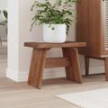vidaXL Stolička Prírodná 40 x 25 x 31 cm Mahagónové drevo