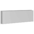 vidaXL Sprchový výklenok Strieborná 90 x 30 x 9,5 cm