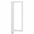 vidaXL Nohy barového stola v tvare T, 2 ks, biele, 40x35x(90-91) cm, oceľové