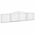 vidaXL Oblúkové gabionové koše 10ks 400x30x80/100cm pozinkované železo