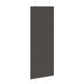 vidaXL Plisovaná roleta čierna 75x200 cm Šírka látky 74,4 cm Polyester