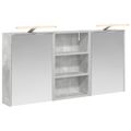 vidaXL Set kabinetov do kúpeľne 3 ks 126 x 16 x 62.5 cm