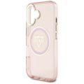 Guess Hardcase MagSafe IML Metal Mountain Logo Case for iPhone 16 6,1" Pink