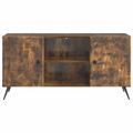 vidaXL TV skrinka 102 x 34,5 x 50 cm Dymový dub Kompozitné drevo