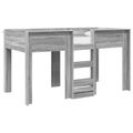 vidaXL Poschodová posteľ pre deti Sivý Sonoma 80 x 200 cm