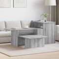 vidaXL Konzolový stôl Sivý Sonoma 91,5 x 35 x 38,5 cm Kompozitné drevo
