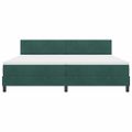 vidaXL Posteľ s pružinovým rámom Tmavozelená 200 x 200 cm Zamat