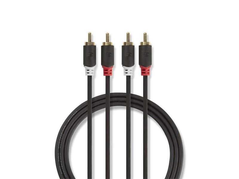 Kábel 2x Cinch konektor/2x Cinch konektor 3m NEDIS CABW24200AT30