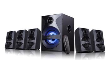 FENDA F&D repro F3800X/ 5.1/ 80W/ černé/ FM rádio/ USB/SD přehrávání/ dálkové ovládání Reproduktory, 5.1, 80 W, FM rádio, USB, SD prehrávání, dálkové ovládání, cerné