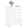 vidaXL Komoda lesklá biela 69,5x34x90 cm spracované drevo