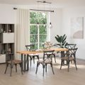 vidaXL Nohy konzolového stolíka v tvare T, 2 ks, antracitové, 25x28x(72-73) cm, oceľ