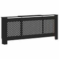 vidaXL Kryt na radiátor čierny 205 cm MDF