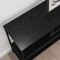 vidaXL Konzolový stôl Čierny dub 100 x 30 x 75 cm Kompozitné drevo