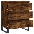 vidaXL Komoda dymový dub 60x35x70 cm spracované drevo