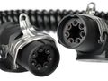 Propojovací spirálový EBS kábel 7pin TRAILER CABLE 14, 24V, 3,5m SIXTOL