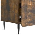 vidaXL TV skrinka Dymový dub 102 x 34,5 x 50 cm Kompozitné drevo